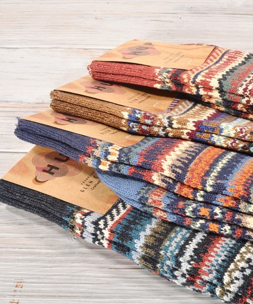 CHUP(チュプ)の「CHUP(チュプ) "STRATUM(ストゥレイタム)" ソックス 数量限定生産(ソックス/靴下・レディース・ネイビー/チャコールグレー/ブラウン/レンガ・MEDIUM/SMALL)」の7枚目の写真