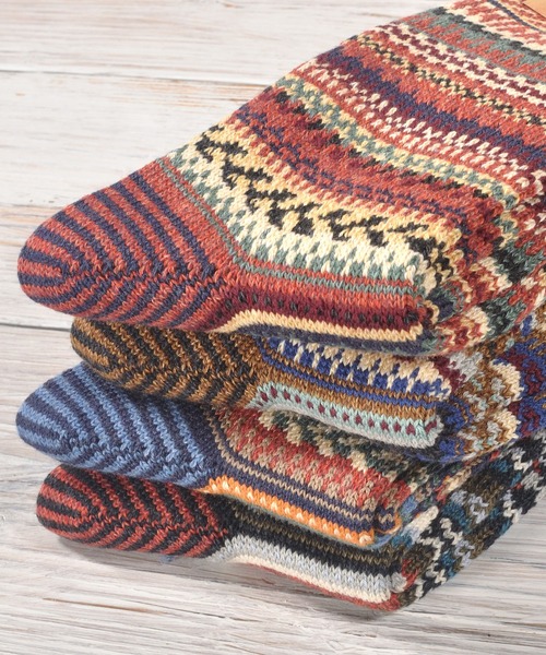 CHUP(チュプ)の「CHUP(チュプ) "STRATUM(ストゥレイタム)" ソックス 数量限定生産(ソックス/靴下・レディース・ネイビー/チャコールグレー/ブラウン/レンガ・MEDIUM/SMALL)」の8枚目の写真