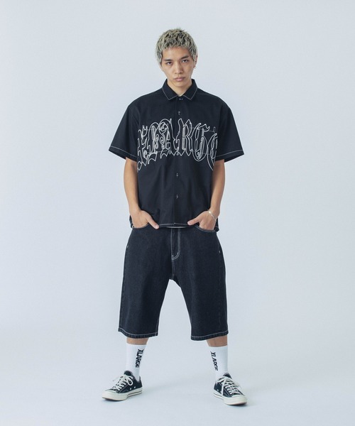 XLARGE(エクストララージ)の「OLD ENGLISH DENIM SHORTS(その他パンツ・メンズ・ブラック/ホワイト/インディゴブルー・36inch/34inch/32inch/30inch)」の14枚目の写真