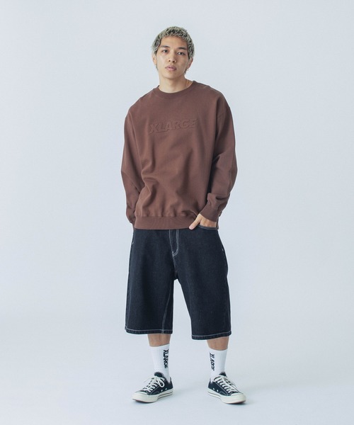 売切れ前に XLARGE OLD ENGLISH DENIM SHORTS ロゴがPOINT 売切れ前に XLARGE OLD ENGLISH DENIM SHORTS ロゴがPOINT