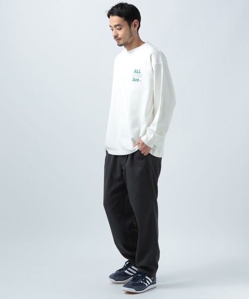 BAYFLOW（ベイフロー）の「SNOWプリント長袖Ｔシャツ（Tシャツ/カットソー・メンズ・イエロー/チャコール/グリーン/オフホワイト・LARGE/MEDIUM）」の8枚目の写真