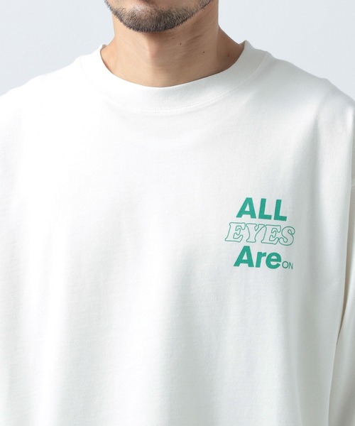 BAYFLOW（ベイフロー）の「SNOWプリント長袖Ｔシャツ（Tシャツ/カットソー・メンズ・イエロー/チャコール/グリーン/オフホワイト・LARGE/MEDIUM）」の21枚目の写真