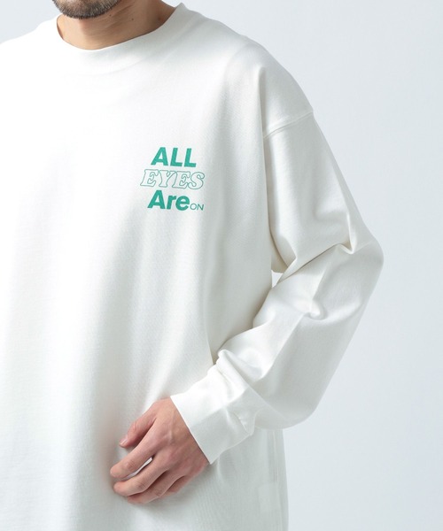 BAYFLOW（ベイフロー）の「SNOWプリント長袖Ｔシャツ（Tシャツ/カットソー・メンズ・イエロー/チャコール/グリーン/オフホワイト・LARGE/MEDIUM）」の22枚目の写真