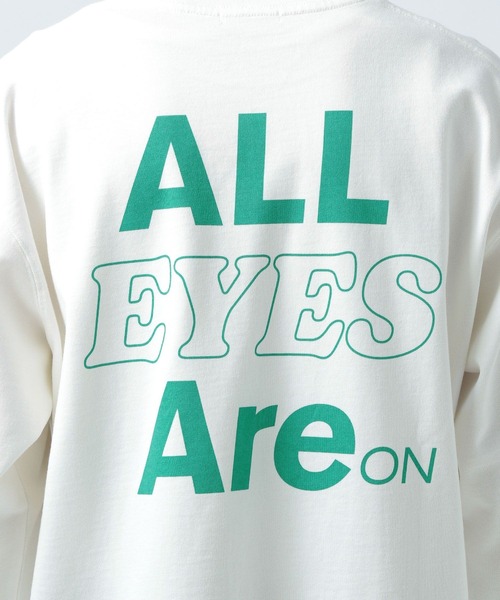 BAYFLOW（ベイフロー）の「SNOWプリント長袖Ｔシャツ（Tシャツ/カットソー・メンズ・イエロー/チャコール/グリーン/オフホワイト・LARGE/MEDIUM）」の14枚目の写真