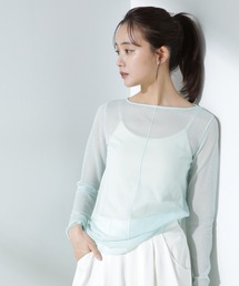 NANO universe | 梨地シアーカットトップス(Tシャツ/カットソー)