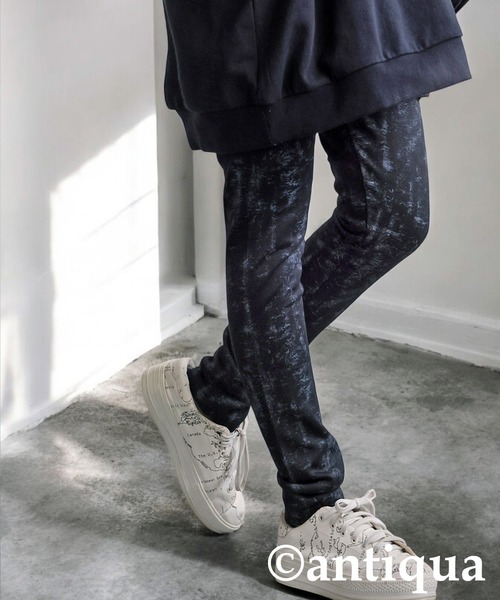 antiqua(アンティカ)の「ニュアンス柄レギンス(レギンス/スパッツ・レディース・ブラック・LARGE/MEDIUM)」の4枚目の写真
