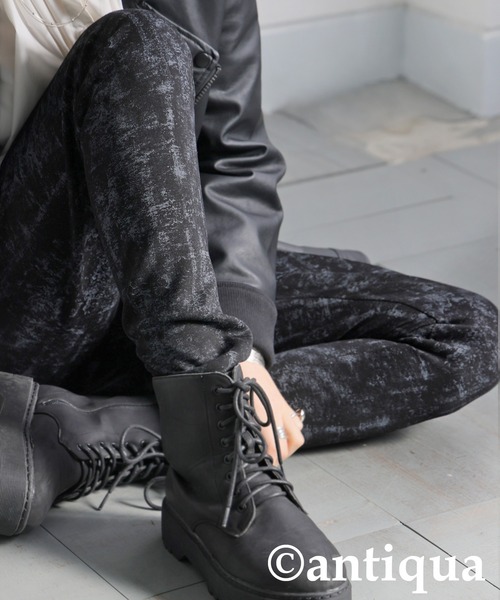 antiqua(アンティカ)の「ニュアンス柄レギンス(レギンス/スパッツ・レディース・ブラック・LARGE/MEDIUM)」の5枚目の写真