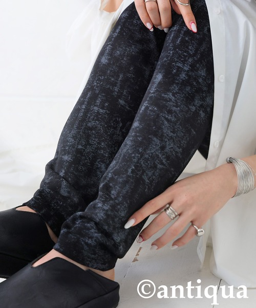 antiqua(アンティカ)の「ニュアンス柄レギンス(レギンス/スパッツ・レディース・ブラック・LARGE/MEDIUM)」の7枚目の写真