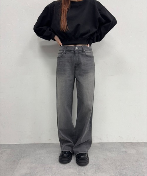 FOREVER 21（フォーエバー トゥエンティーワン）の「【2025SS】ワイドデニム（デニムパンツ・レディース・グレー/ブルー・SMALL/MEDIUM）」の10枚目の写真