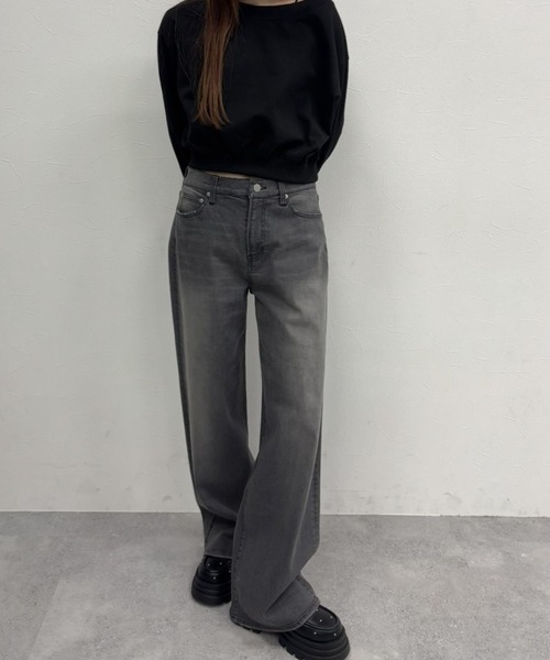 FOREVER 21（フォーエバー トゥエンティーワン）の「【2025SS】ワイドデニム（デニムパンツ・レディース・グレー/ブルー・SMALL/MEDIUM）」の9枚目の写真