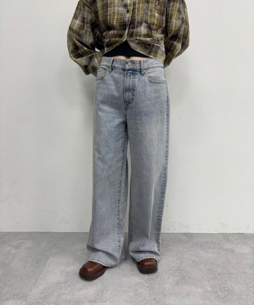 FOREVER 21（フォーエバー トゥエンティーワン）の「【2025SS】ワイドデニム（デニムパンツ・レディース・グレー/ブルー・SMALL/MEDIUM）」の6枚目の写真