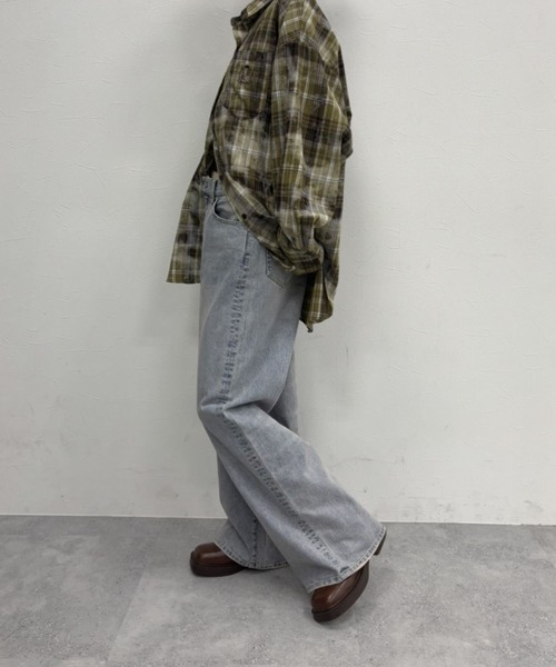 FOREVER 21（フォーエバー トゥエンティーワン）の「【2025SS】ワイドデニム（デニムパンツ・レディース・グレー/ブルー・SMALL/MEDIUM）」の4枚目の写真