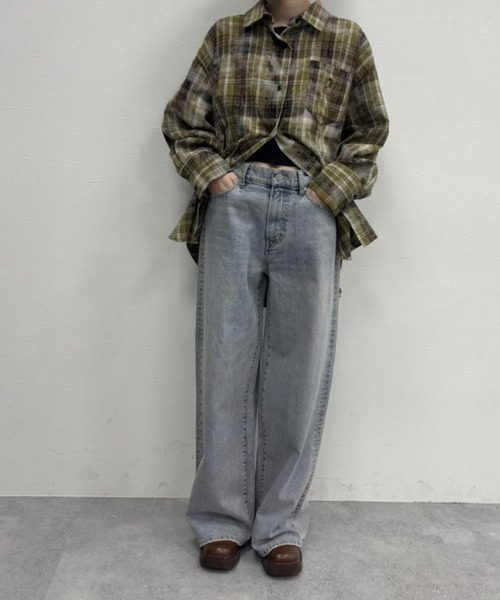 FOREVER 21（フォーエバー トゥエンティーワン）の「【2025SS】ワイドデニム（デニムパンツ・レディース・グレー/ブルー・SMALL/MEDIUM）」の3枚目の写真