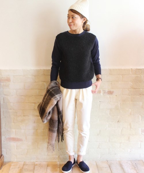 FRAMeWORK（フレームワーク）の「アルパカカールドロッププルオーバー◆（ニット/セーター・レディース・グレー/ブラック/ホワイト・FREE）」の11枚目の写真