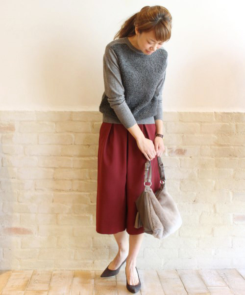 FRAMeWORK（フレームワーク）の「アルパカカールドロッププルオーバー◆（ニット/セーター・レディース・グレー/ブラック/ホワイト・FREE）」の12枚目の写真