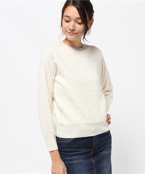 FRAMeWORK（フレームワーク）の「アルパカカールドロッププルオーバー◆（ニット/セーター・レディース・グレー/ブラック/ホワイト・FREE）」の19枚目の写真