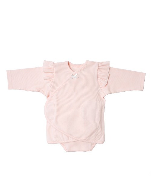 10mois(ディモワ)の「【10mois(ディモワ)】 PATTO SATTO OMEKASHI (長袖フリル) 50-60cm・60-70cm(肌着・キッズ・ホワイト/ピンク・60-70cm/50-60cm)」の12枚目の写真