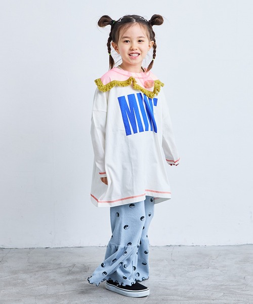 Life Support Products(ライフサポートプロダクツ)の「【COTTON from U.S.A】プリントビックロンT(Tシャツ/カットソー・キッズ・ライトピンク/ホワイト/ネイビー・90/100/110/120/130/140/150)」の5枚目の写真