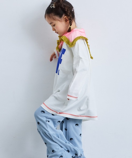 Life Support Products(ライフサポートプロダクツ)の「【COTTON from U.S.A】プリントビックロンT(Tシャツ/カットソー・キッズ・ライトピンク/ホワイト/ネイビー・90/100/110/120/130/140/150)」の4枚目の写真