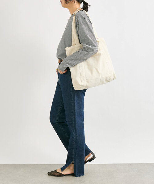 RIVE DROITE（リヴドロワ）の「【MONN.:. （モン）】tote BAG（トートバッグ・レディース・アイボリー・FREE）」の4枚目の写真