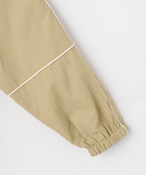 SHOO・LA・RUE（シューラルー）の「【100-150cm/洗える/男女兼用】スタンドカラー パイピングブルゾン（ブルゾン・キッズ・ブラック/パープル/ベージュ・11/10/12/15 /13/14）」の11枚目の写真