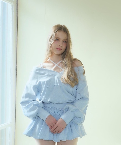 lilLilly（リルリリー）の「マルチリボンカップ付きリブキャミソール（キャミソール・レディース・ホワイト/グレー/ブラック/ピンク・FREE）」の9枚目の写真