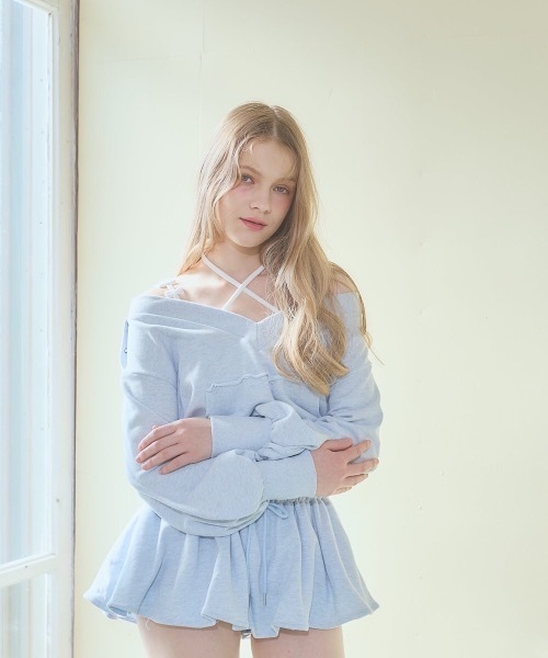 lilLilly（リルリリー）の「マルチリボンカップ付きリブキャミソール（キャミソール・レディース・ホワイト/グレー/ブラック/ピンク・FREE）」の10枚目の写真