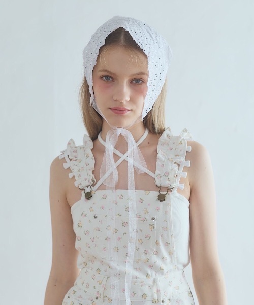 lilLilly（リルリリー）の「マルチリボンカップ付きリブキャミソール（キャミソール・レディース・ホワイト/グレー/ブラック/ピンク・FREE）」の21枚目の写真