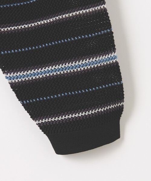 MONKEY TIME（モンキータイム）の「グリッター シルケット USAコットン ボーダー ポロシャツ（ポロシャツ・メンズ・ピンク/ブラック・S/M/L/XL）」の16枚目の写真