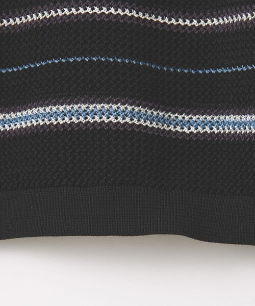 MONKEY TIME（モンキータイム）の「グリッター シルケット USAコットン ボーダー ポロシャツ（ポロシャツ・メンズ・ピンク/ブラック・S/M/L/XL）」の17枚目の写真