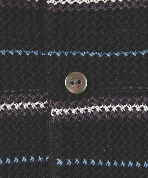 MONKEY TIME（モンキータイム）の「グリッター シルケット USAコットン ボーダー ポロシャツ（ポロシャツ・メンズ・ピンク/ブラック・S/M/L/XL）」の18枚目の写真