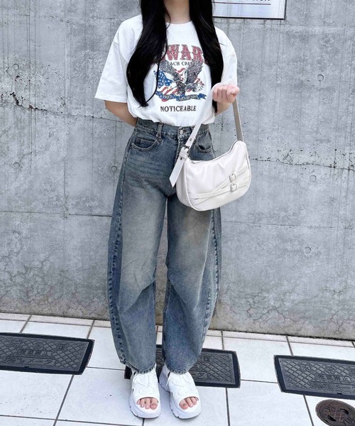 INGNI（イング）の「ベルト付きショルダーバッグ（ハンドバッグ・レディース・オフホワイト/ブラック・ONE SIZE）」の15枚目の写真