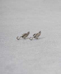 blancotokyo 2点セット 日本製 金属アレルギー対策 サージカルステンレス 316L ねこ ピアス