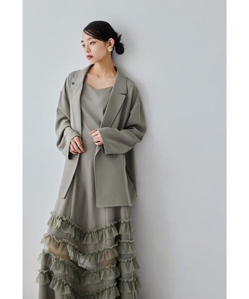 【マルタ】トランスペアレントヘムセットアップドレス 2点セット トランスペアレントヘムセットアップドレス 2点セット