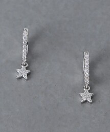 ミニスター パヴェ フープピアス