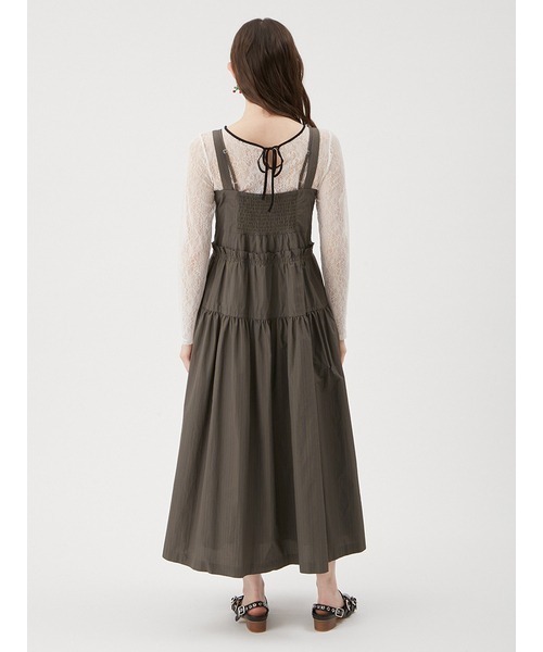 FURFUR（ファーファー）の「ティアードギャザージャンパースカート