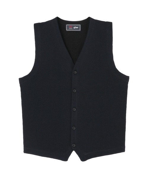 BRICK HOUSE by TOKYO SHIRT(ブリックハウス)の「オールニット バーズアイジレ(ベスト・メンズ・ネイビー/ネイビー系2・LL/M/L)」の2枚目の写真