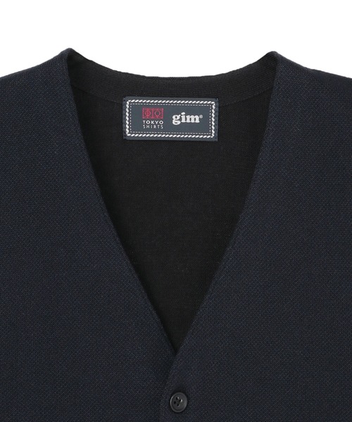 BRICK HOUSE by TOKYO SHIRT(ブリックハウス)の「オールニット バーズアイジレ(ベスト・メンズ・ネイビー/ネイビー系2・LL/M/L)」の10枚目の写真