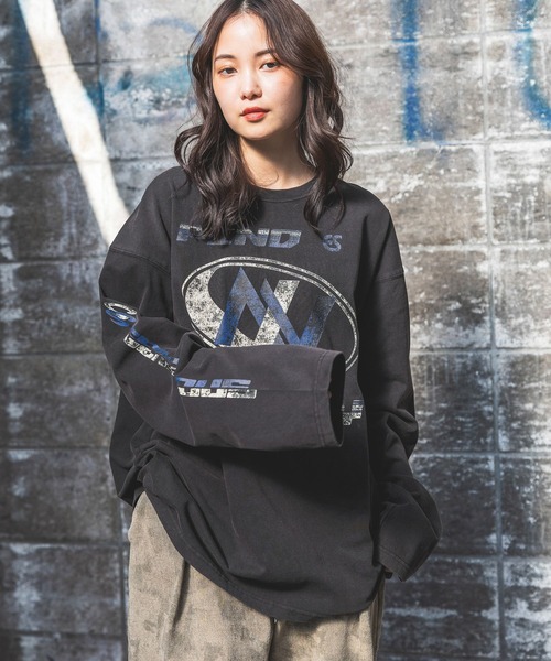 PBLIM(ページボーイリム)の「《UNISEX》スプレーロゴロンT(Tシャツ/カットソー・レディース・ベージュ/ブラック/ホワイト・MEDIUM/LARGE)」の17枚目の写真