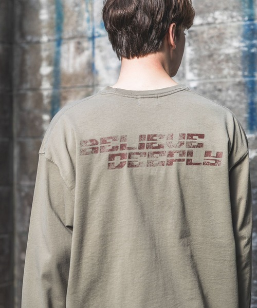 PBLIM(ページボーイリム)の「《UNISEX》スプレーロゴロンT(Tシャツ/カットソー・レディース・ベージュ/ブラック/ホワイト・MEDIUM/LARGE)」の19枚目の写真