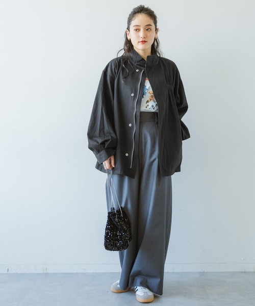 RAGEBLUE（レイジブルー）の「2WAY/バックフリルデザイン/ショートモッズコート（モッズコート・レディース・ホワイト/オリーブ/ブラック・FREE）」の12枚目の写真