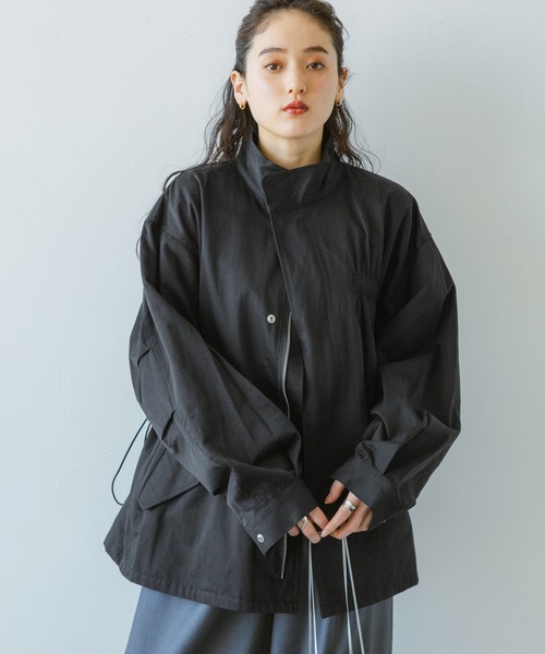 RAGEBLUE（レイジブルー）の「2WAY/バックフリルデザイン/ショートモッズコート（モッズコート・レディース・ホワイト/オリーブ/ブラック・FREE）」の17枚目の写真