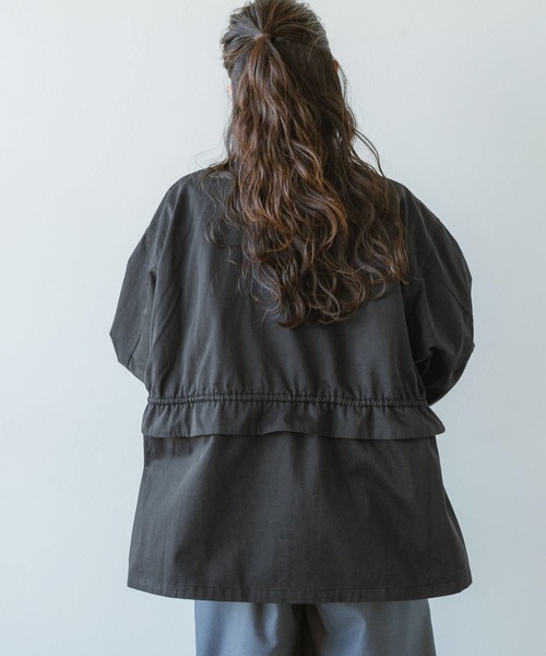 RAGEBLUE（レイジブルー）の「2WAY/バックフリルデザイン/ショートモッズコート（モッズコート・レディース・ホワイト/オリーブ/ブラック・FREE）」の19枚目の写真