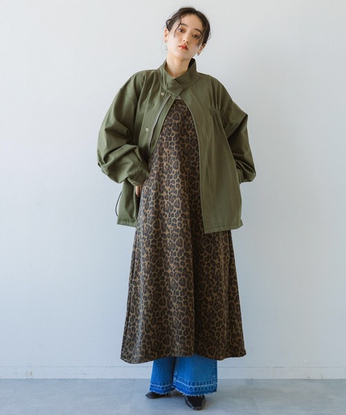 セール】2WAY/バックフリルデザイン/ショートモッズコート（モッズ