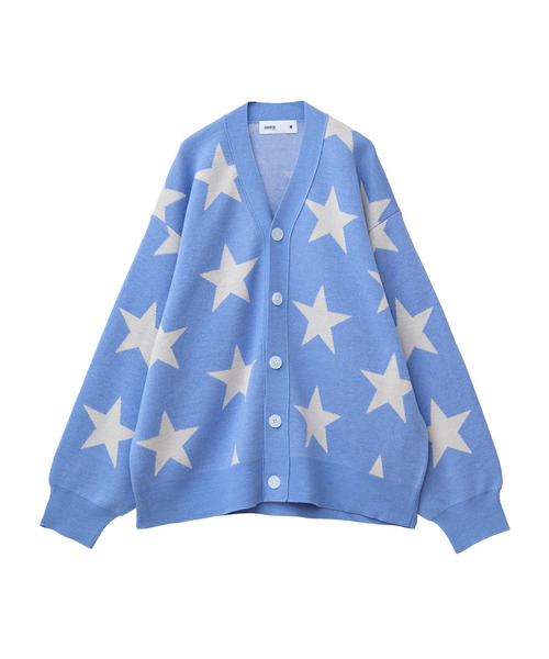 CONVERSE TOKYO(コンバーストウキョウ)の「STAR★ JACQUARD KNIT CARDIGAN(カーディガン/ボレロ・レディース・ピンク/杢グレー/サックスブルー・MEDIUM/SMALL)」の8枚目の写真