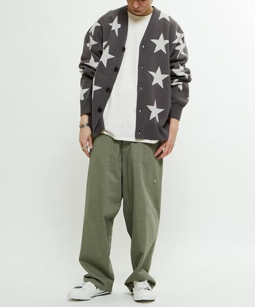 CONVERSE TOKYO(コンバーストウキョウ)の「STAR★ JACQUARD KNIT CARDIGAN(カーディガン/ボレロ・レディース・ピンク/杢グレー/サックスブルー・MEDIUM/SMALL)」の11枚目の写真