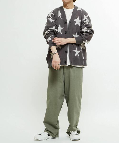 CONVERSE TOKYO(コンバーストウキョウ)の「STAR★ JACQUARD KNIT CARDIGAN(カーディガン/ボレロ・レディース・ピンク/杢グレー/サックスブルー・MEDIUM/SMALL)」の12枚目の写真