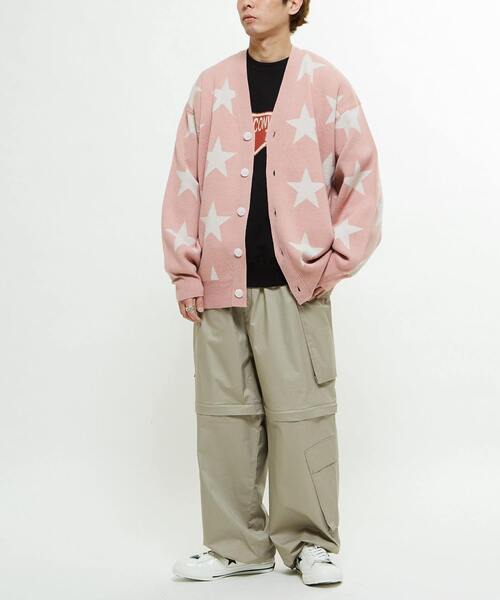 CONVERSE TOKYO(コンバーストウキョウ)の「STAR★ JACQUARD KNIT CARDIGAN(カーディガン/ボレロ・レディース・ピンク/杢グレー/サックスブルー・MEDIUM/SMALL)」の15枚目の写真