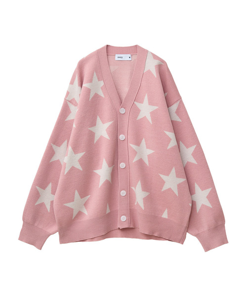 CONVERSE TOKYO(コンバーストウキョウ)の「STAR★ JACQUARD KNIT CARDIGAN(カーディガン/ボレロ・レディース・ピンク/杢グレー/サックスブルー・MEDIUM/SMALL)」の17枚目の写真