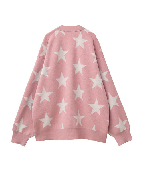 CONVERSE TOKYO(コンバーストウキョウ)の「STAR★ JACQUARD KNIT CARDIGAN(カーディガン/ボレロ・レディース・ピンク/杢グレー/サックスブルー・MEDIUM/SMALL)」の18枚目の写真